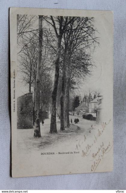 Cpa 1903, Dourdan, boulevard du Nord, Essonne 91