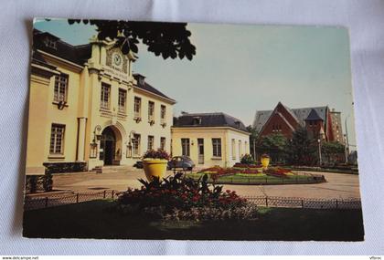 Cpm, Drancy, l'église, la mairie, Seine saint Denis 93