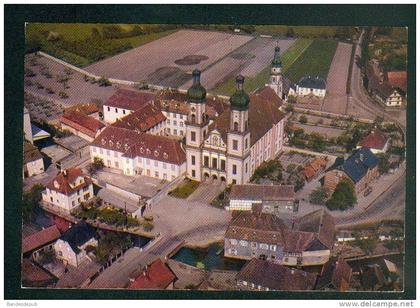 Ebersmunster (67) - Vue aérienne - Eglise abbatiale et couvent ( SPADEM)