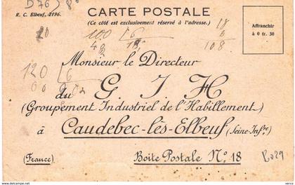 Carte postale ancienne de ELBEUF