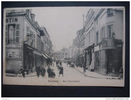 CPA   Epernay    " Rue Porte-Lucas "