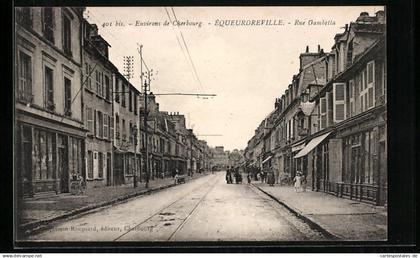 CPA Equeurdreville, Rue Gambetta