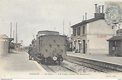 CPA Eragny La Gare Un train faisant la Manoeuvre