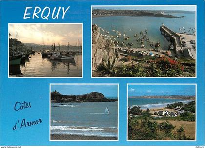 22 - Erquy - Multivues - Flamme Postale de Erquy - CPM - Voir Scans Recto-Verso