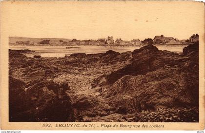 CPA ERQUY - Plage du Bourg vue des rochers (104060)