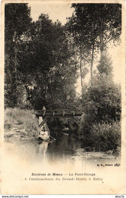 CPA ESBLY Le Pont-Rouge a l'Embouchure du Grand-Morin a Esbly (1329067)