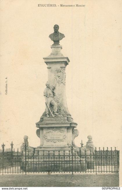 * EYGUIERES * MONUMENT MONIER * COLLECTION L.A. * 1907