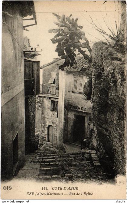 CPA Eze - Rue de l'Église (111066)