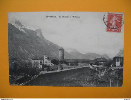 CPA  -  Faverges - Le Château et L'Aulozan 1912