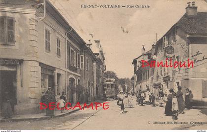 01 // FERNEY VOLTAIRE    rue centrale  / tramways  **