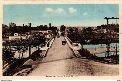 CPA Feurs- Pont et Rue de la Loire FRANCE (907101)