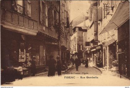 CPA FIGEAC - Rue Gambetta (125414)