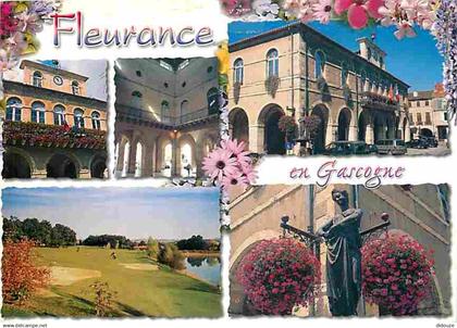 32 - Fleurance - Multivues - Automobiles - Fleurs - CPM - Voir Scans Recto-Verso