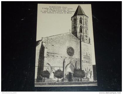 FLEURANCE - L'EGLISE DE FLEURANCE, BELLE OEUVRE DE L'ECOLE TOULOUSAINE - ARNAUD DE MOLES - 32 GERS (O)