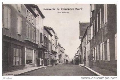 FLEURANCE SOUVENIR RUE MARSOLAN (ANIMATION) 1908