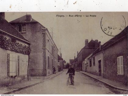 FLOGNY-LA-CHAPELLE RUE D'EVRY LA POSTE ( CARTE GLACEE )