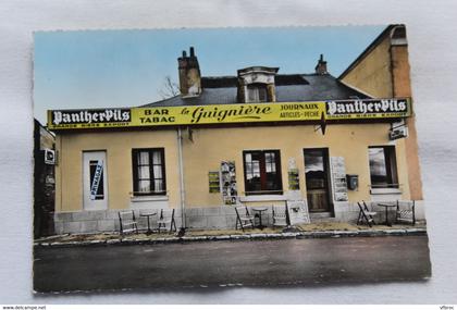 Cpm, Fondettes, la Guignière, bar tabac journaux, Indre et Loire 37