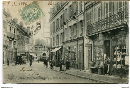 CPA - Carte Postale - France - Fontainebleau - Rue de France - 1906 (I10283)