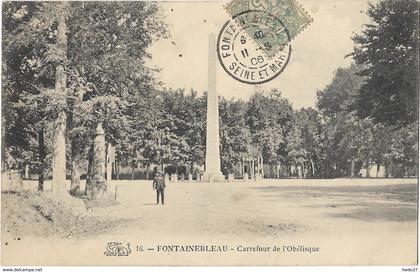 Fontainebleau - Carrefour de l'Obélisque