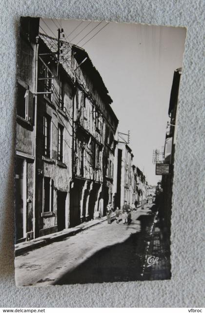 Cpsm, Fontenay le Comte, rue des Loges, vieilles maisons, Vendée 85