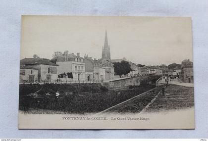 Fontenay le Comte, le quai Victor Hugo, Vendée 85