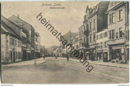 Forbach - Nationalstrasse - Verlag Fritz Fernsner Forbach - Feldpost