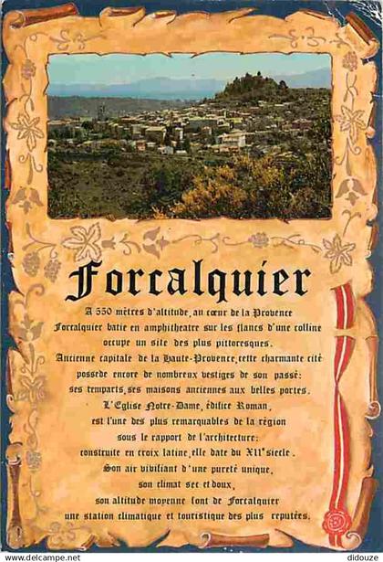 04 - Forcalquier - Vue Générale - Flamme Postale de Forcalquier - CPM - Voir Scans Recto-Verso