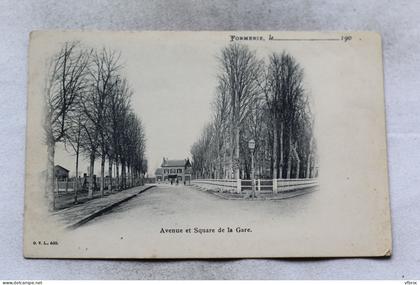 Formerie, avenue et square de la gare, Oise 60