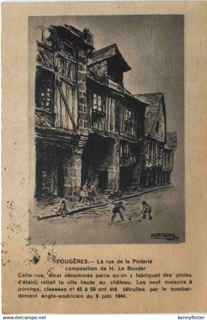 Fougeres, La Rue de la Pinterie