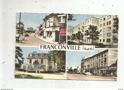 FRANCONVILLE (S ET O) CARTE 4 VUES SOUVENIR DE FRANCONVILLE