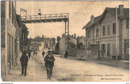 Carte Postale Ancienne de FROUARD-Faubourg de NANCY-Quartier de  la Gare