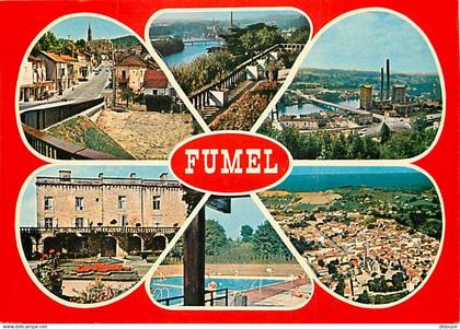 47 - Fumel - Multivues - Piscine - Flamme Postale de Fumel - CPM - Voir Scans Recto-Verso