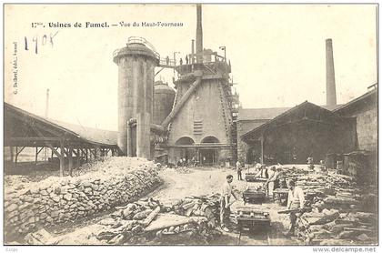 CPA Usine de Fumel - Vue du haut-fourneau