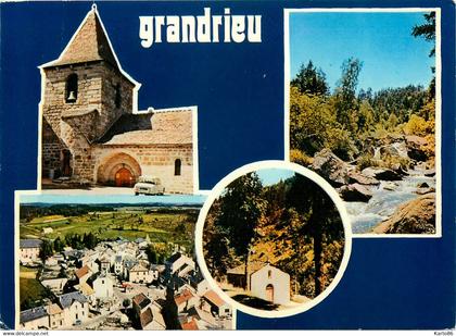 grandrieu * souvenir du village * 4 vues