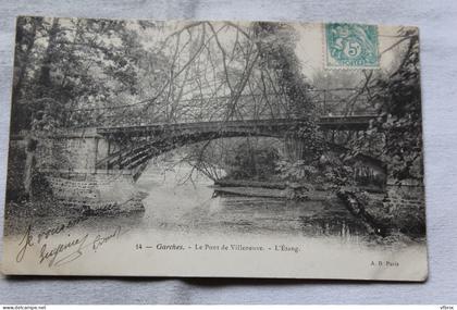 Garches, le pont de Villeneuve, l'étang, Hauts de Seine 92