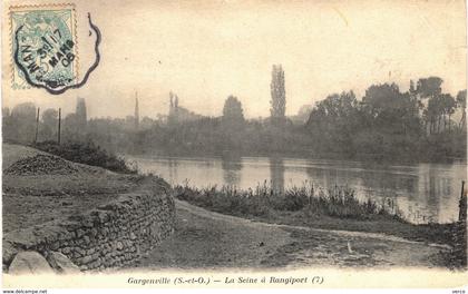 Carte  postale ancienne de GARGENVILLE - La seine à RANGIPORT