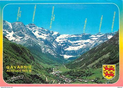 65 - Gavarnie - Le Cirque de Gavarnie - Blasons - CPM - Voir Scans Recto-Verso