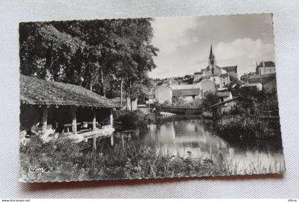 Cpsm, Gençay, les bords de la Belle, Vienne 86