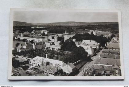 Cpsm 1939, Givet, panorama vers petit Givet et la Belgique, Ardennes 08