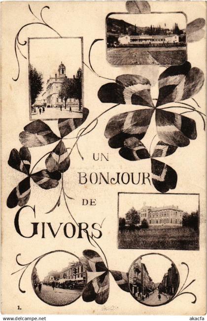 CPA Givors - Un Bonjour de Givors - Scenes (1036277)