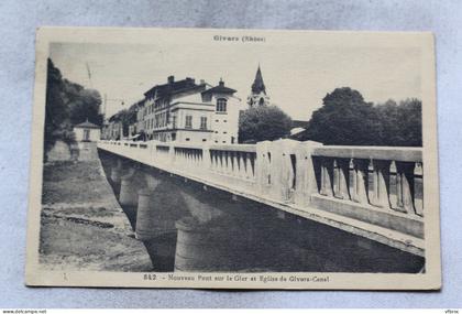 Givors, nouveau pont sur le Gier et église de Givors Canal, Rhône 69