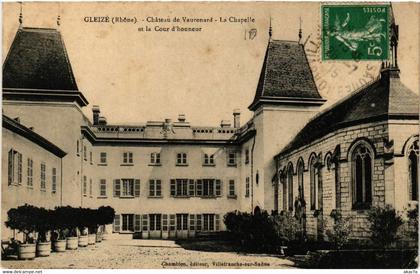 CPA AK GLEIZE Chateau de VAURENARD La Chapelle et le Cour d'Honneur (461920)