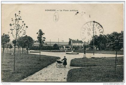 CPA 95  GONESSE LA PLACE PUBLIQUE 1914