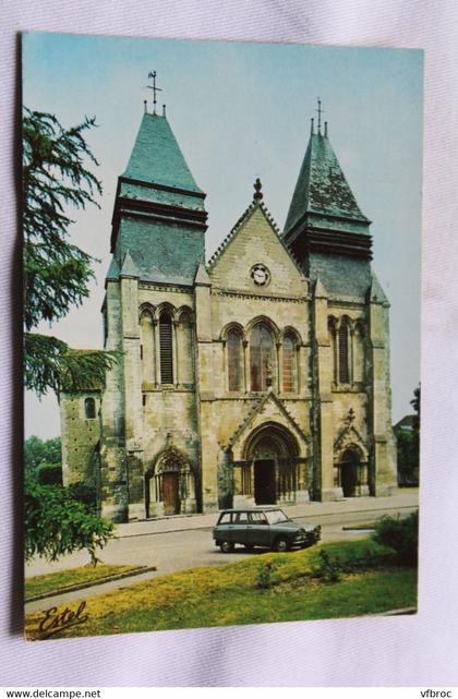 J518, Cpm 1984, Gournay en Bray, l'église saint Hildevert, Seine maritime 76