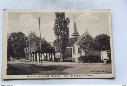 Gournay sur Marne, place de l'église de Gournay, Seine saint Denis 93