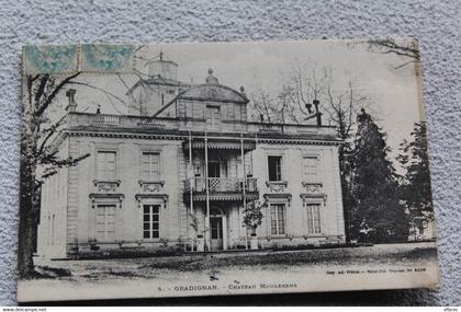 Cpa 1905, Gradignan, château Moulerens, Gironde 33