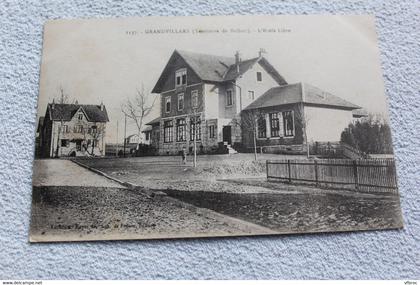 Cpa 1919, Grandvillars, l'école libre, Territoire de Belfort