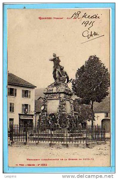 GRANGES sur VOLOGNE --  Monument Commémoratif de...