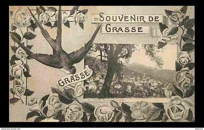 06 - Grasse - Souvenir de Grasse - Hirondelle - CPA - Voir Scans Recto-Verso