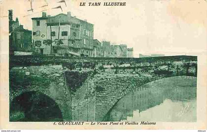 81 - Graulhet - Le Vieux Pont et Vieilles Maisons - Oblitération ronde de 1936 - CPA - Voir Scans Recto-Verso